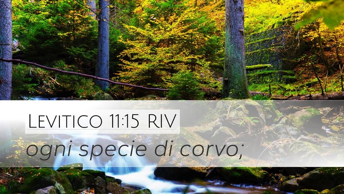 Levitico 11:15 RIV Desktop Wallpaper - ogni specie di - Desktop Bible Verse Wallpaper
