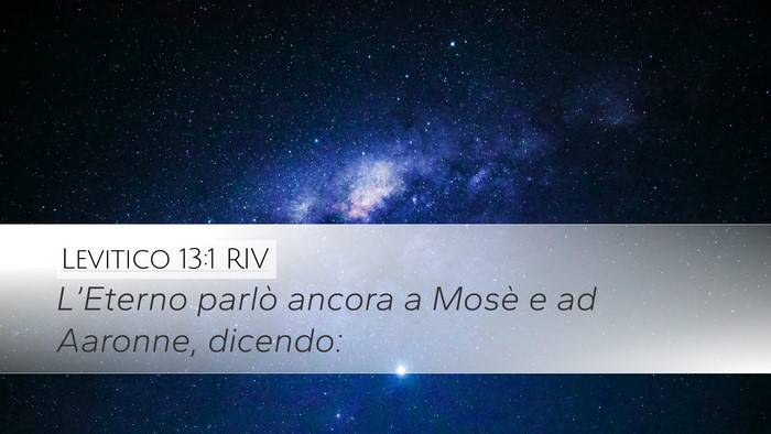 Levitico 13:1 RIV Bible Verse Image