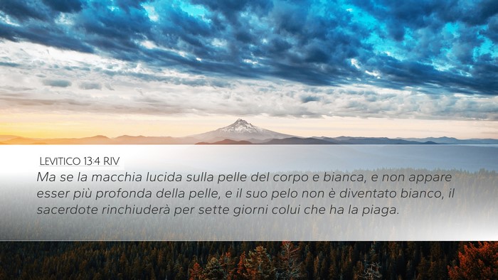 Levitico 13:4 RIV Desktop Wallpaper - Ma se la macchia lucida sulla pelle del corpo e - Desktop Bible Verse Wallpaper