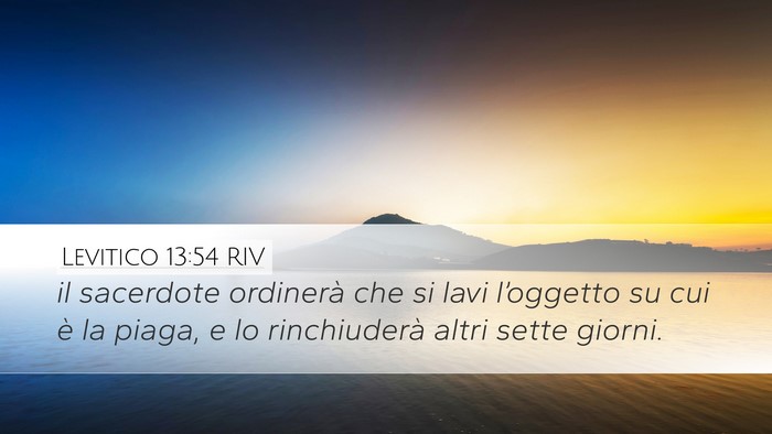 Levitico 13:54 RIV Desktop Wallpaper - il sacerdote ordinerà che si lavi l’oggetto su - Desktop Bible Verse Wallpaper