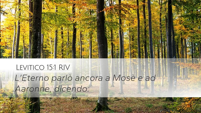 Levitico 15:1 RIV Bible Verse Image