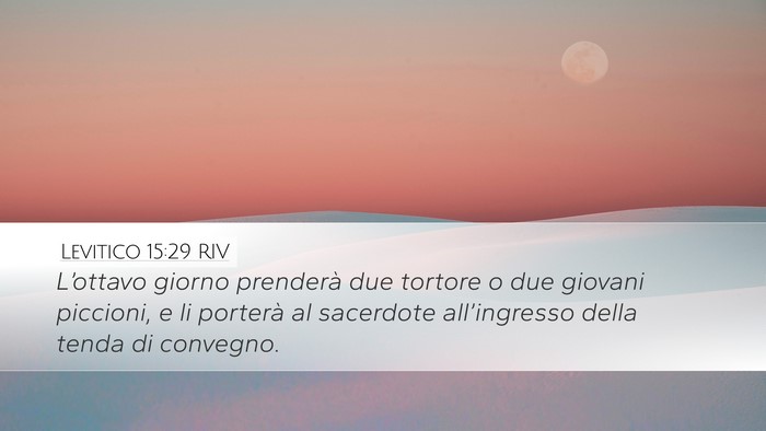 Levitico 15:29 RIV Bible Verse Image