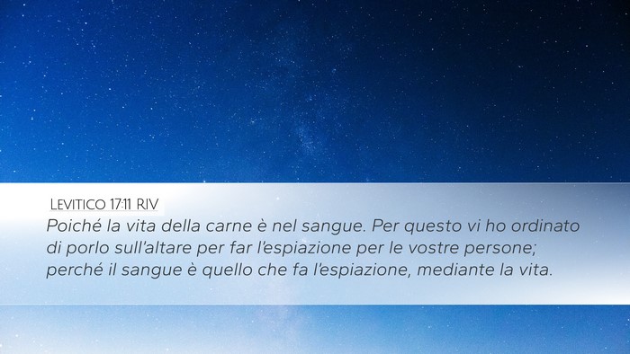 Levitico 17:11 RIV Bible Verse Image