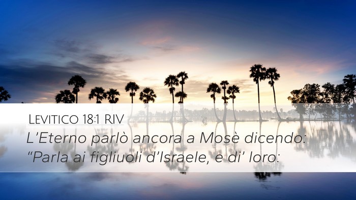 Levitico 18:1 RIV Desktop Wallpaper - L’Eterno parlò ancora a Mosè dicendo: - Desktop Bible Verse Wallpaper