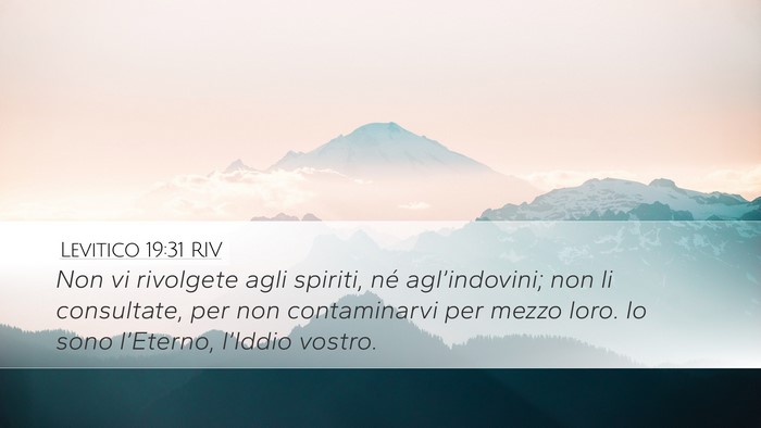 Levitico 19:31 RIV Bible Verse Image