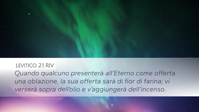 Levitico 2:1 RIV Bible Verse Image