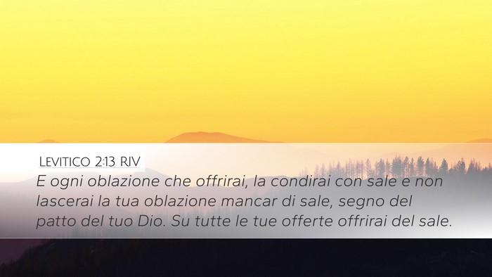 Levitico 2:13 RIV Bible Verse Image