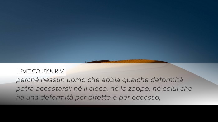 Levitico 21:18 RIV Bible Verse Image