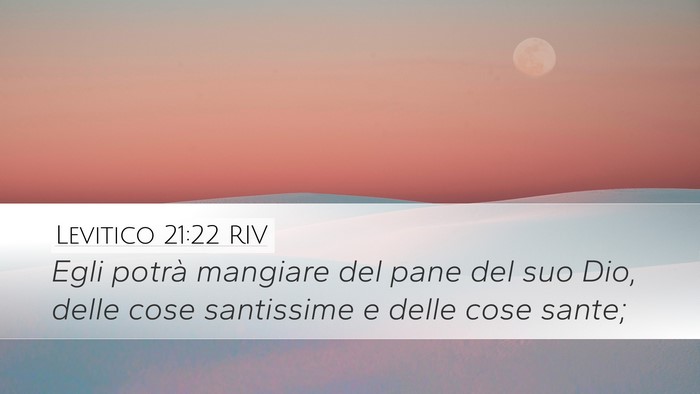 Levitico 21:22 RIV Bible Verse Image