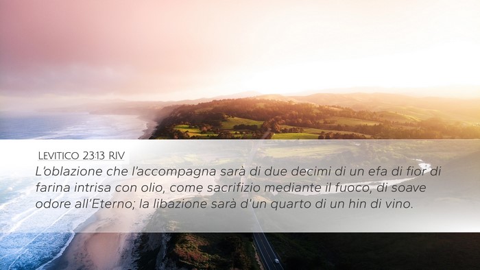 Levitico 23:13 RIV Bible Verse Image