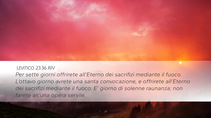 Levitico 23:36 RIV Bible Verse Image