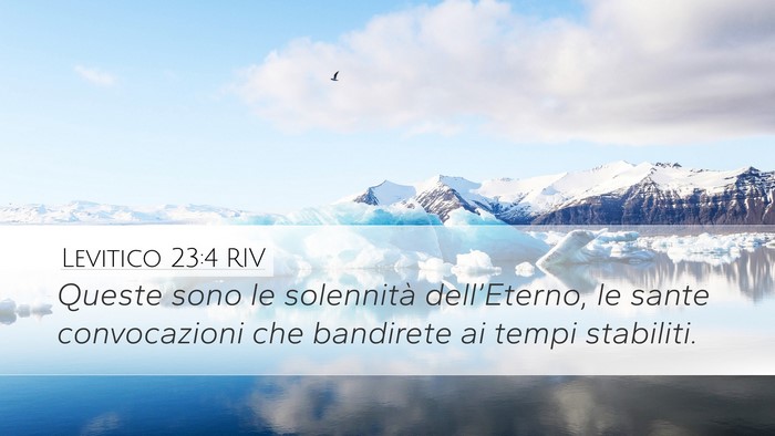 Levitico 23:4 RIV Bible Verse Image