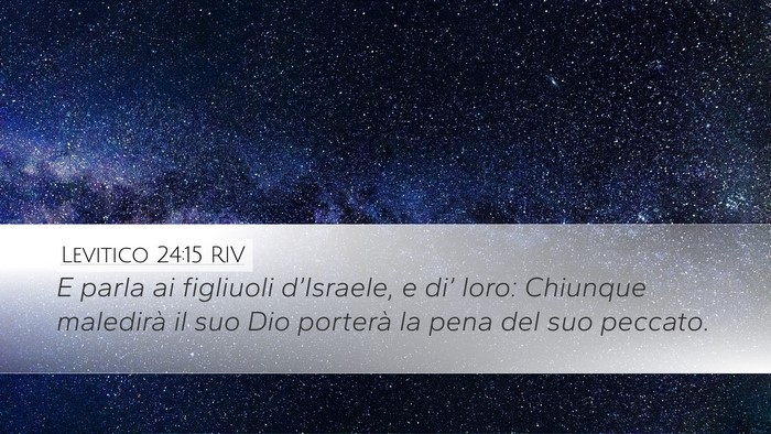 Levitico 24:15 RIV Bible Verse Image