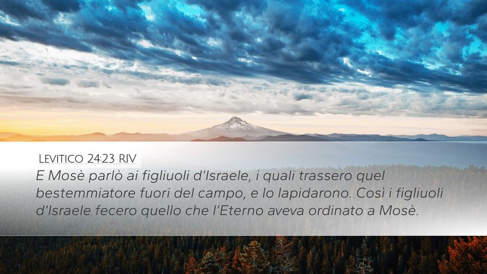 Levitico 24:23 RIV Bible Verse Image