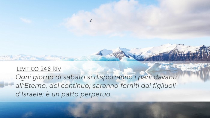 Levitico 24:8 RIV Bible Verse Image