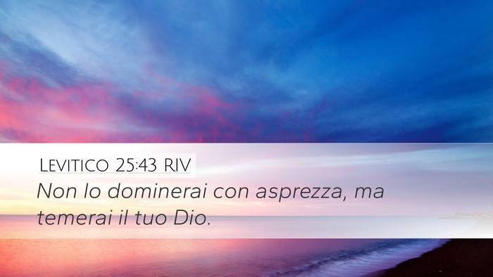 Levitico 25:43 RIV Bible Verse Image