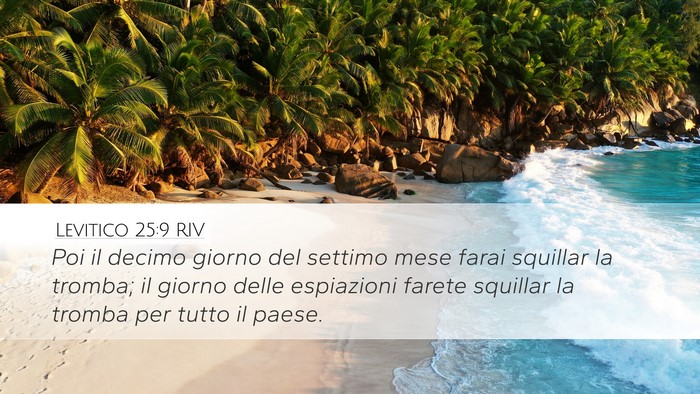 Levitico 25:9 RIV Bible Verse Image