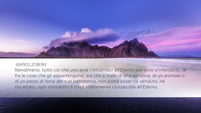 Levitico 27:28 RIV Bible Verse Image