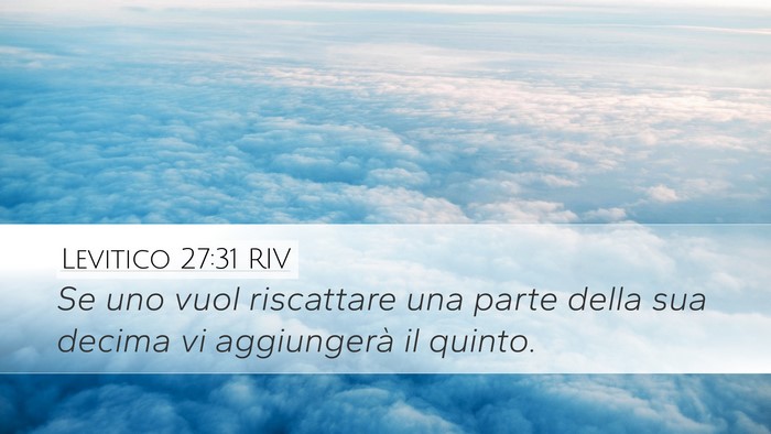 Levitico 27:31 RIV Bible Verse Image