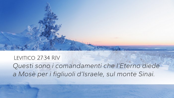 Levitico 27:34 RIV Bible Verse Image