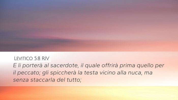 Levitico 5:8 RIV Bible Verse Image