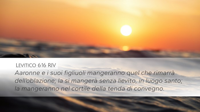 Levitico 6:16 RIV Bible Verse Image
