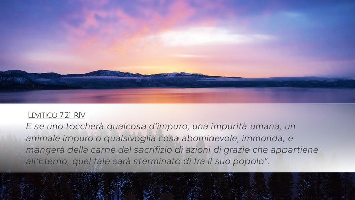 Levitico 7:21 RIV Bible Verse Image