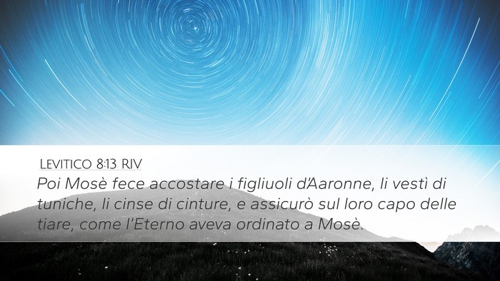 Levitico 8:13 RIV Bible Verse Image