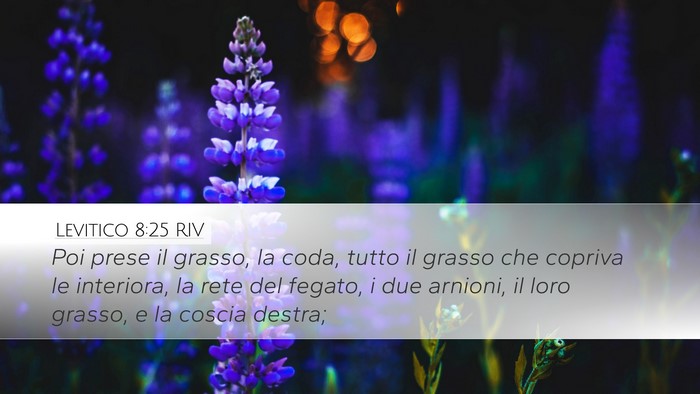Levitico 8:25 RIV Bible Verse Image