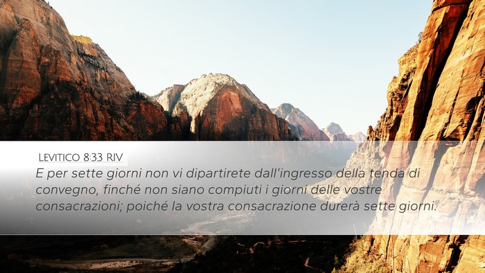 Levitico 8:33 RIV Bible Verse Image