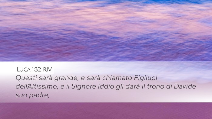 Luca 1:32 RIV Bible Verse Image