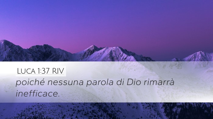 Luca 1:37 RIV Bible Verse Image