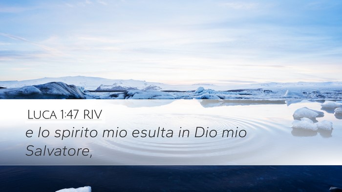 Luca 1:47 RIV Bible Verse Image