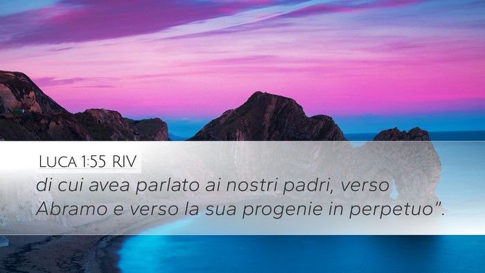 Luca 1:55 RIV Bible Verse Image