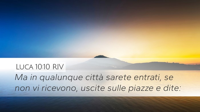 Luca 10:10 RIV Bible Verse Image