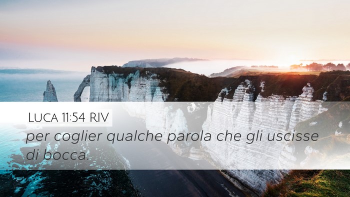 Luca 11:54 RIV Bible Verse Image