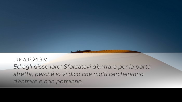 Luca 13:24 RIV Bible Verse Image