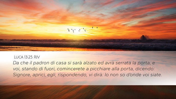 Luca 13:25 RIV Bible Verse Image