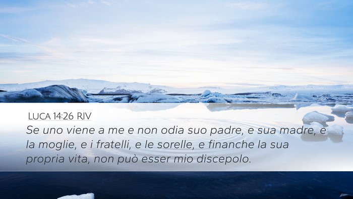 Luca 14:26 RIV Bible Verse Image