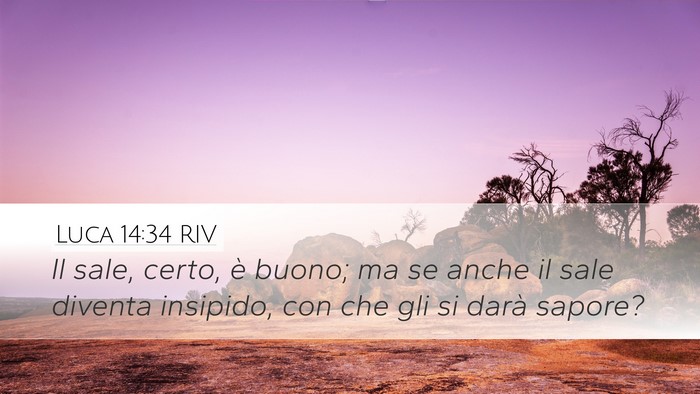 Luca 14:34 RIV Bible Verse Image