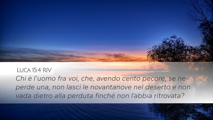 Luca 15:4 RIV Bible Verse Image