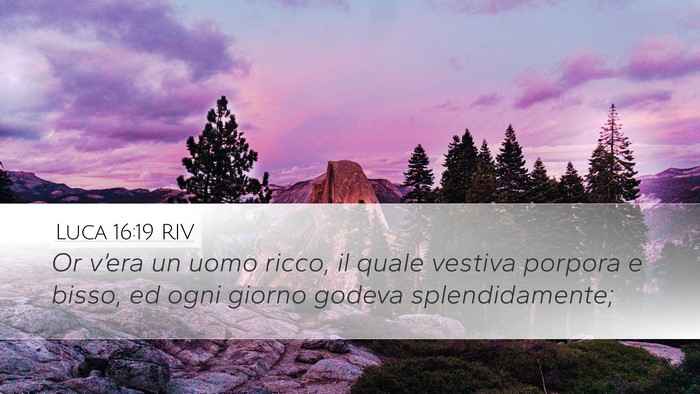 Luca 16:19 RIV Bible Verse Image