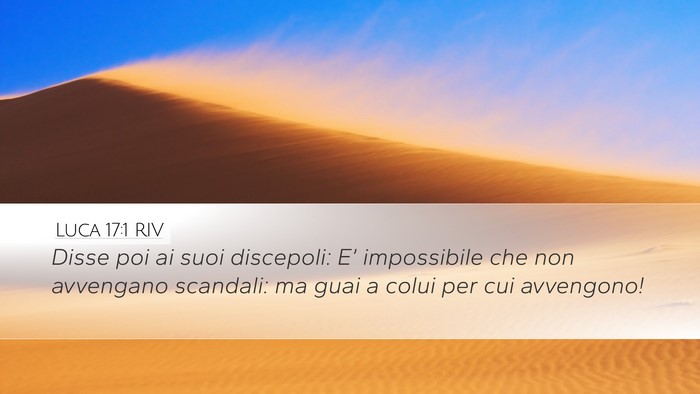 Luca 17:1 RIV Bible Verse Image