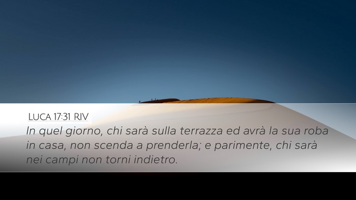 Luca 17:31 RIV Bible Verse Image