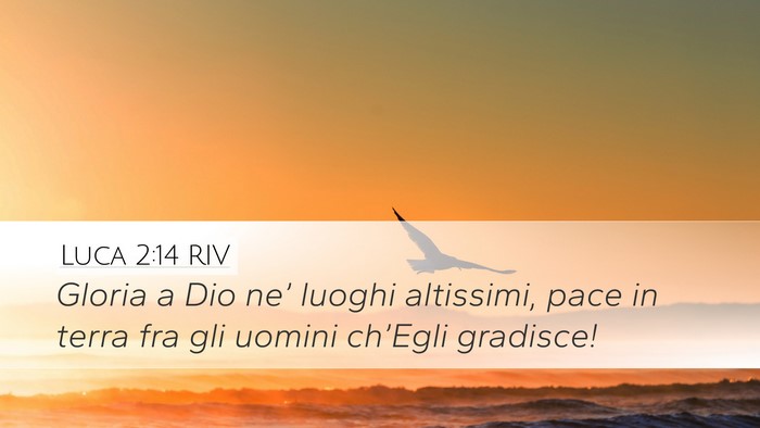 Luca 2:14 RIV Bible Verse Image