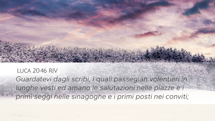 Luca 20:46 RIV Bible Verse Image