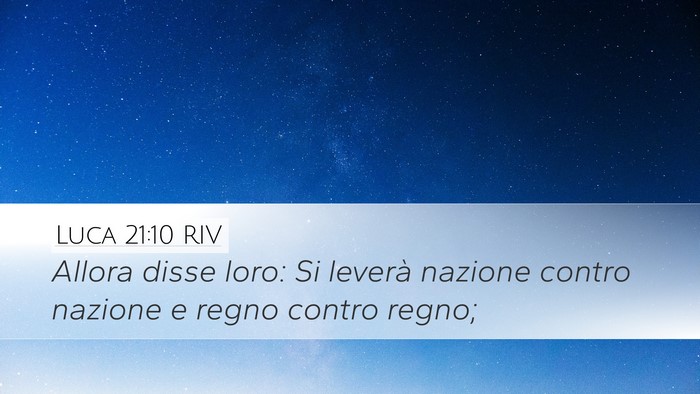 Luca 21:10 RIV Bible Verse Image