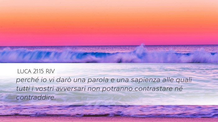 Luca 21:15 RIV Bible Verse Image