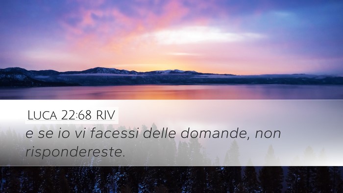 Luca 22:68 RIV Bible Verse Image