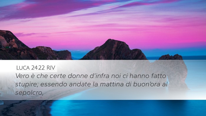 Luca 24:22 RIV Bible Verse Image